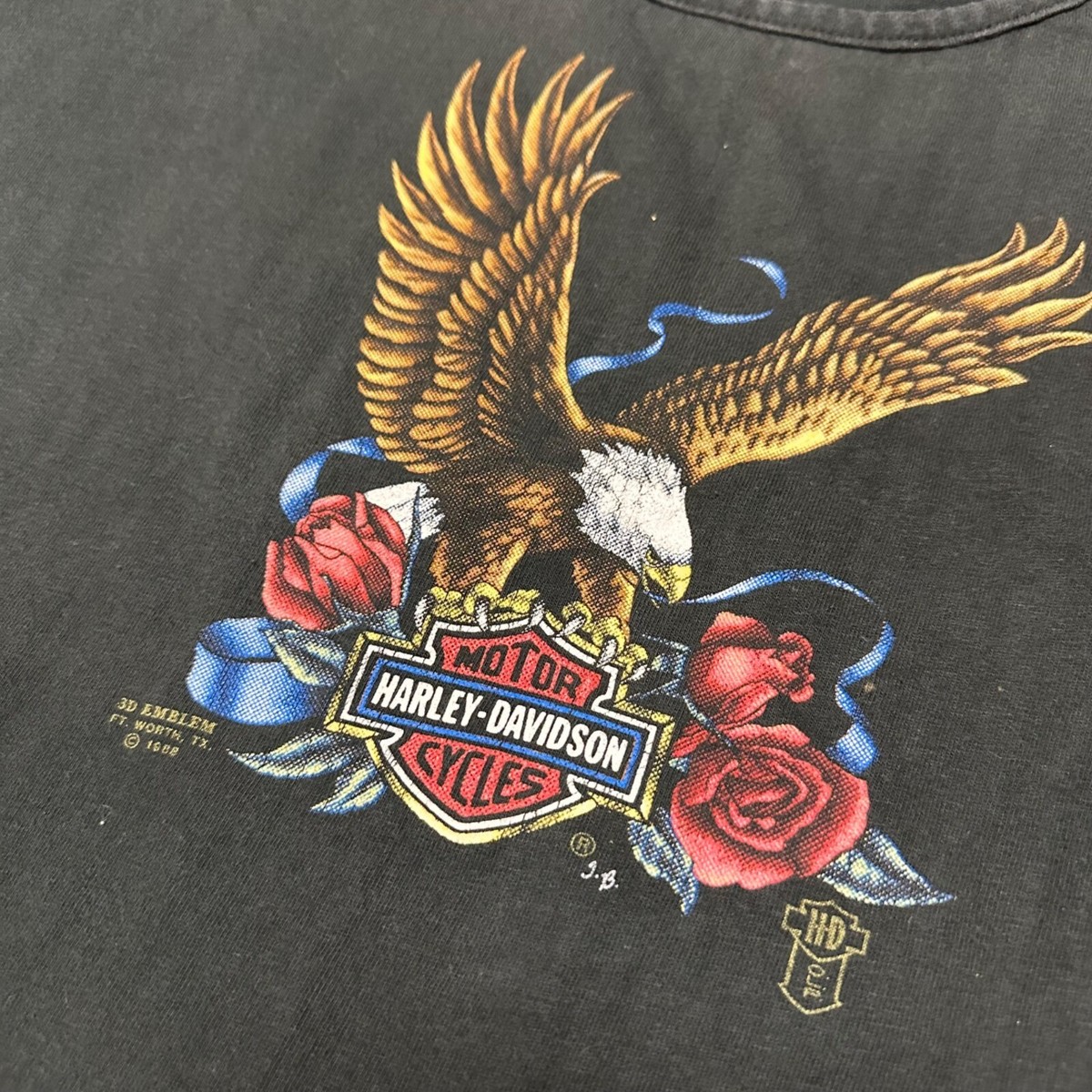 Harley-Davidson　イージーケアシャツ　他 計3点 Vintage 1988 Women's 3D Emblem Harley Davidson Shirt | eBay