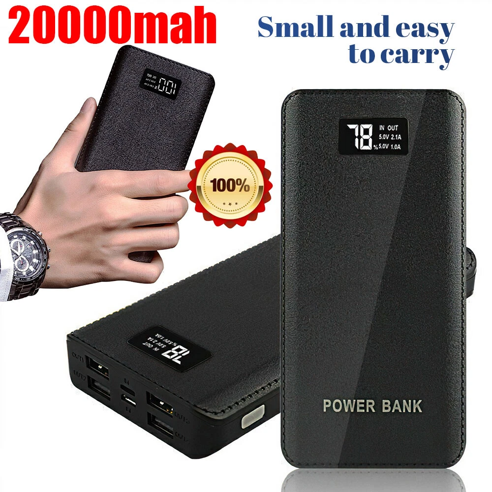 Power Bank 20000mAh 2USB External Battery Portable Charger For Mobile Phone US