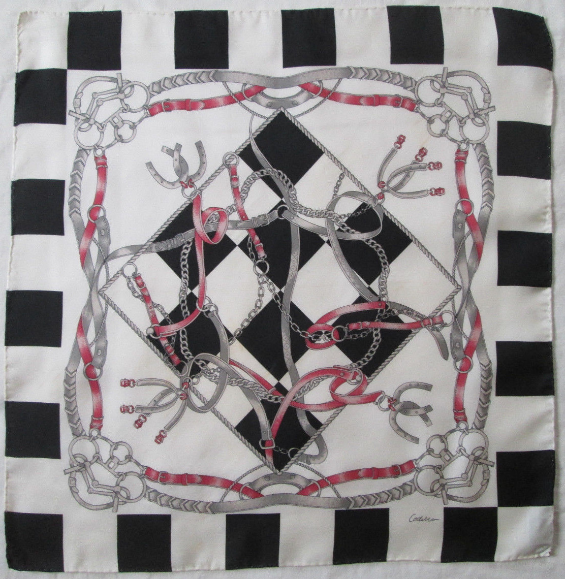 Foulard Tour De Cou CODellO En Soie - Multicolore Vintage - Occasion