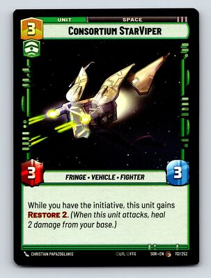 Command Consortium StarViper Fringe Vehicle Fighter Unit Space Restore