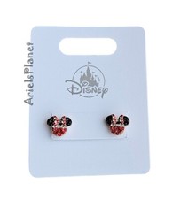 Disney Parks Minnie Mouse Ear Rhinestones Studded Earrings