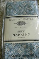 Raymond Waites Home & Design (4 ) Blue Yellow Floral Nip Raymond Waites Home & Design (4 ) Blue Yellow Floral Nip