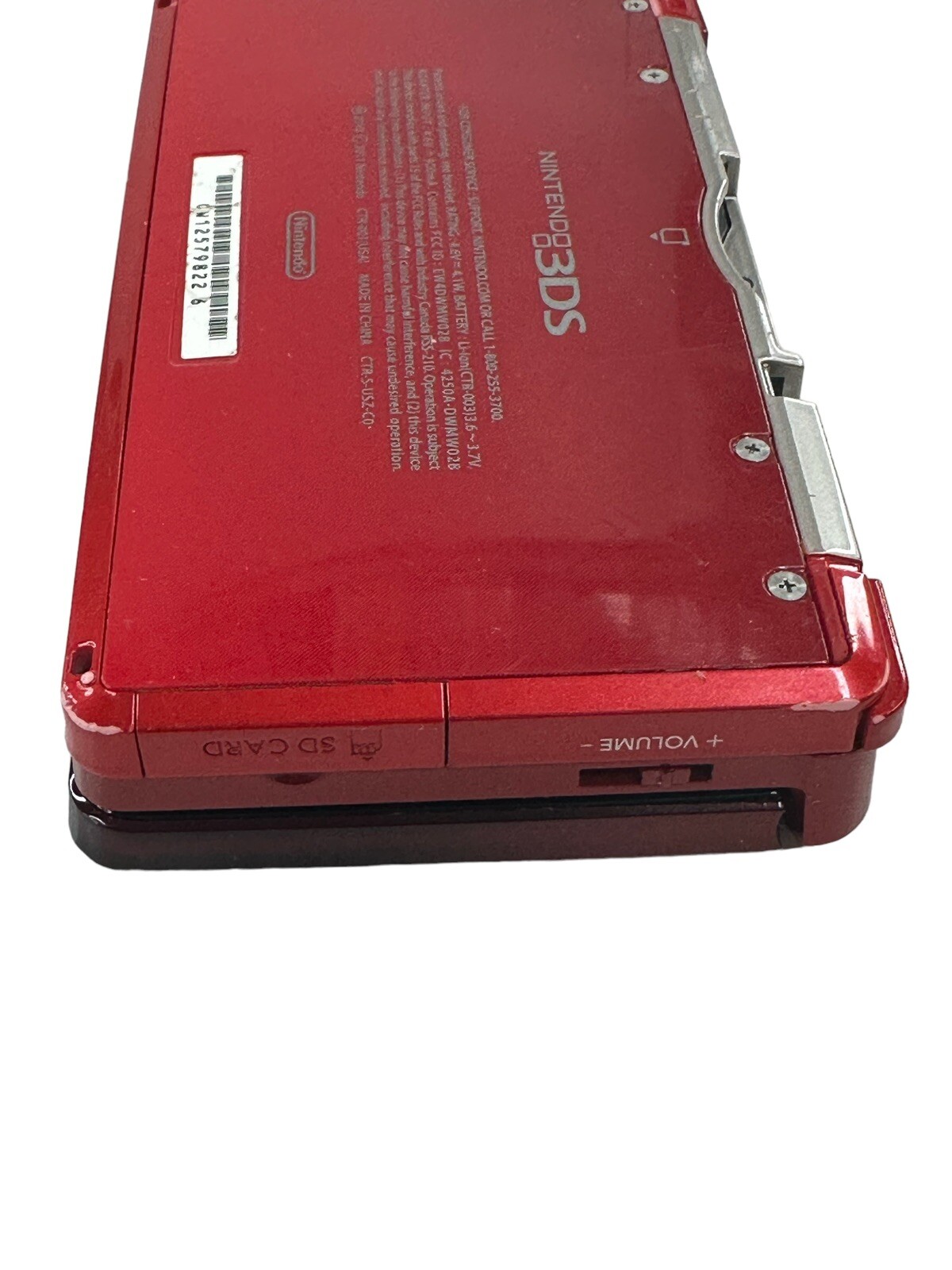 Nintendo 3DS Handheld System Console Flame Red Model CTR001 Tested