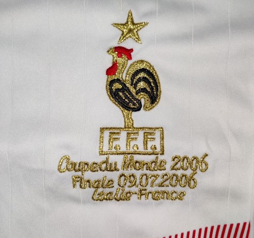 France 2006 World Cup Final Zidane #10 Adidas Soccer Football Jersey Men's XL - Picture 3 of 10