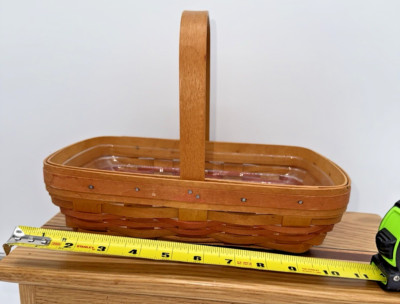Longaberger 2000 Century Celebration Basket w/ Protector   Signed, Handwoven USA