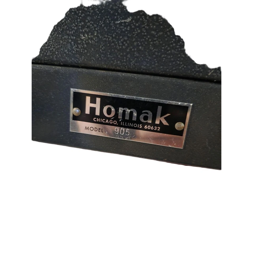 Homak 905 Portable Toolbox Vintage Black Red 2 Drawer Industrial Organizer - Image 3 of 4