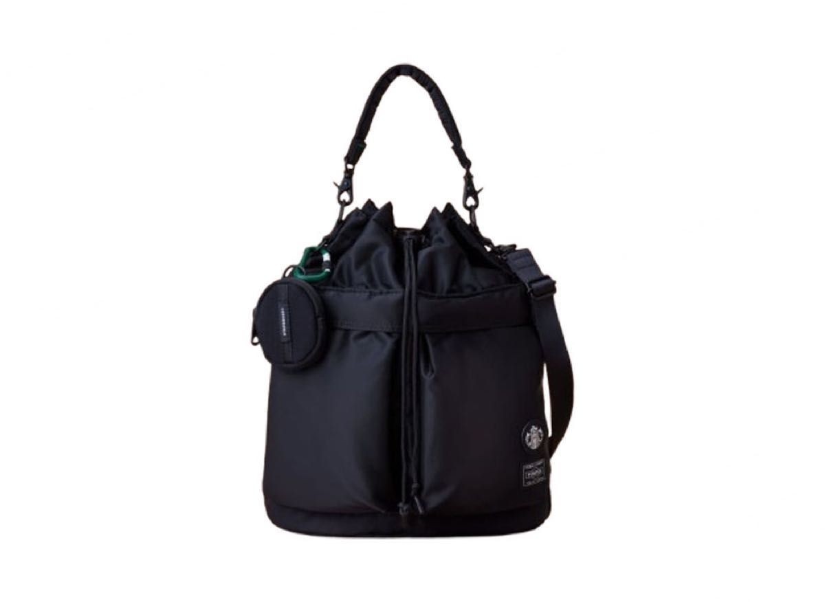 PORTER x STARBUCKS Coffee Bean Shape 2Way Tool Bag Black PORTER x STARBUCKS Coffee Bean Shape 2Way Tool Bag Black