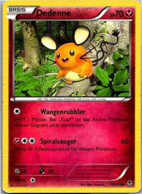 Pokemon Dedenne 70/119 Phantomkräfte Deutsch