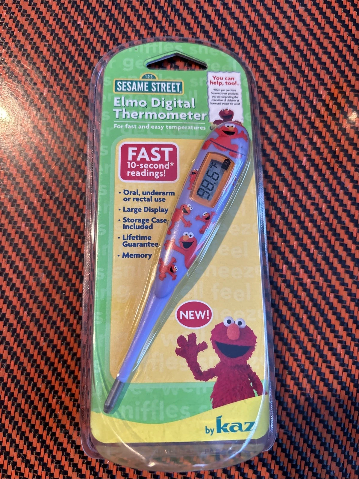 VTG 2005 Sesame Street Elmo Digital Thermometer 10 Sec Reading New Baby
Opens in a new window or tab