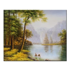 Classical Landscapes Hand Painted Oil Painting Canvas Home Decor Wall Art 20X16