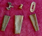 BRASS RELIC GROUPING DUG AT PORT HUDSON LOUISIANA