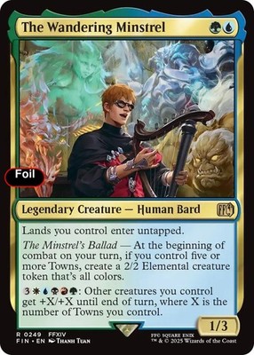 Foil The Wandering Minstrel - 249 - NM - FINAL FANTASY
