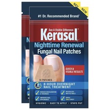 Kerasal Nighttime Renewal Fungal Nail Patches - 14 Patch - Nail Repair Pack of 2
