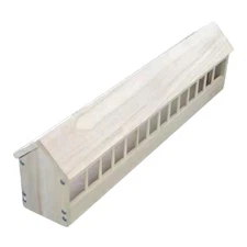 Pigeon Feeder Multi Slot Container Pigeon Supplies Convenient Wooden Food