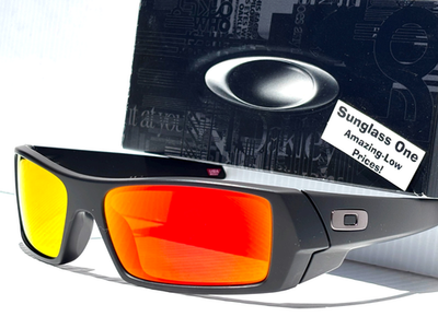 NEW Oakley GASCAN Matte Black PRIZM Ruby Lens Sunglass 9014-D7 | eBay