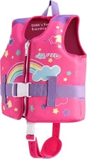 SULIFEEL Kids Swim Vest Toddler Floaties for 20-45 lbs Boys Girls, 