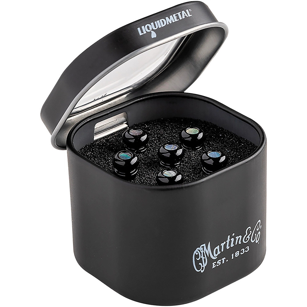 Набор мостовых булавок Martin Luxe из жидкого металла с глянцевым черным жемчугом 35990₽