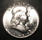 1959 SILVER  BU UNC HIGHGRADE FRANKLIN HALF DOLLAR