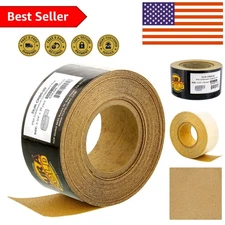 Durable 80 Grit Longboard Sandpaper Roll - 20 Yards of  Adhesive Coating