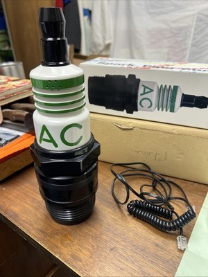 NOS Dealer Promo AC Spark Plug Phone push button touch tone Telephone 1985