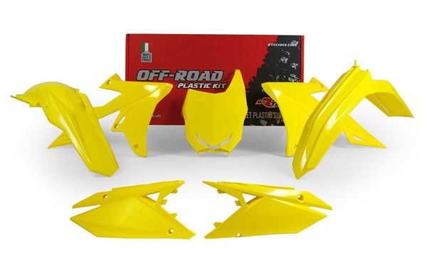Rtech Plastikkit Passt An Suzuki RMZ 250 Ab19 RMZ 450 Ab18 Gelb-image