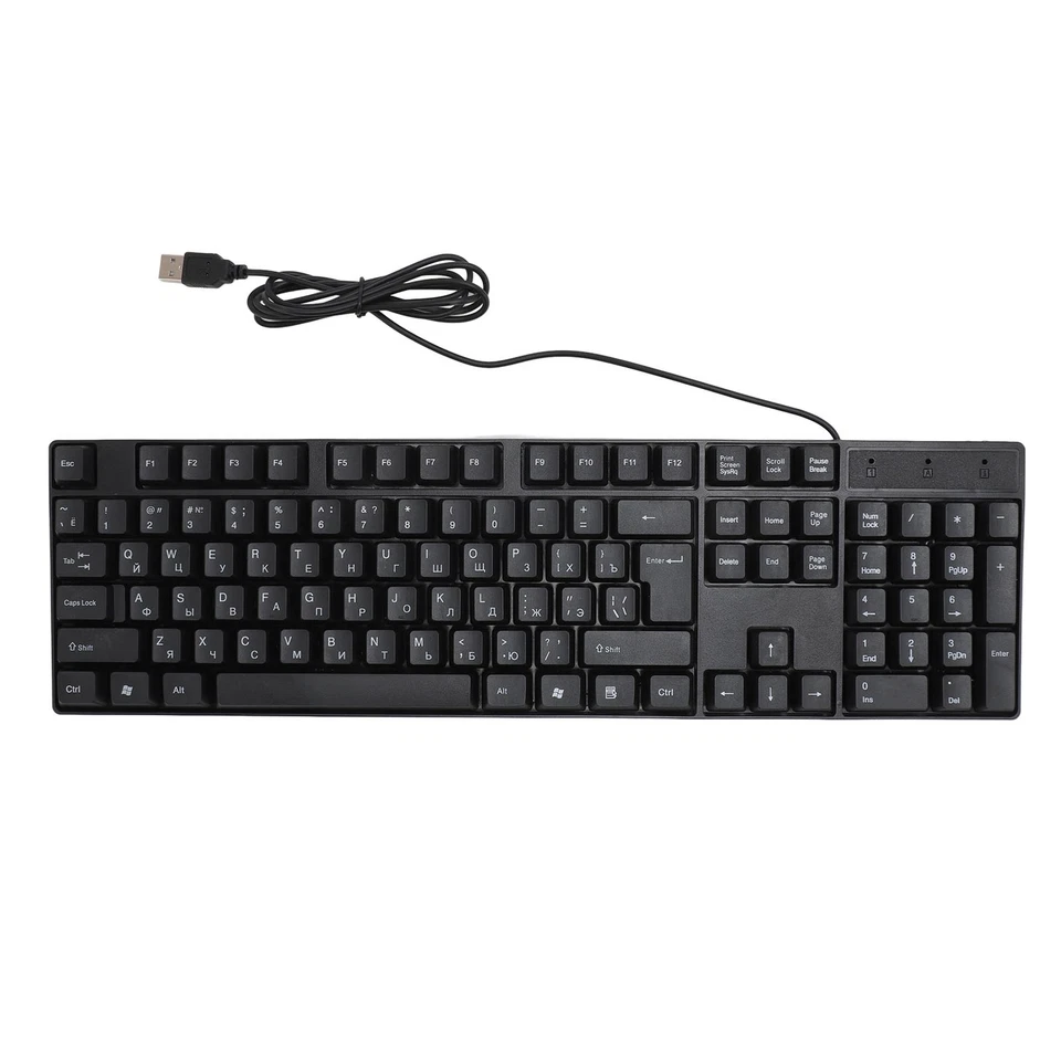 For Russian K1800 Minority Language Keyboard With 104 Keys USB Wired Gaming - Image 3 of 4