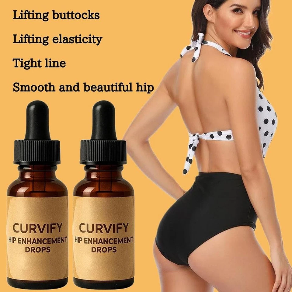 Curvify Hip Enhancement Drops Oil , Buttocks Firming and / Shaping 60ml D4V7 - Image 4 of 4