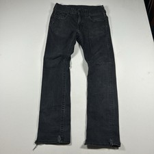 VTG True Religion Ricky Jeans Made In USA Men’s Size 30 (30x31) Black Low Rise