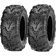 (QTY 2) 26x11.00-12 ITP Mud Lite II 61L LRC Black Wall Tires