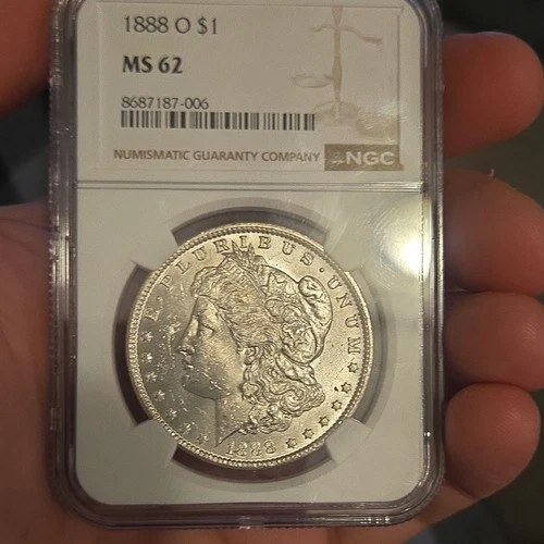 Morgan Dollar 1888 New Orleans $1 NGC MS 62 Silver Coin KM#110 8687187-006