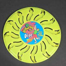 Amloid Whirly Disc Vintage Flying Toy Green Plastic Made in Mexico