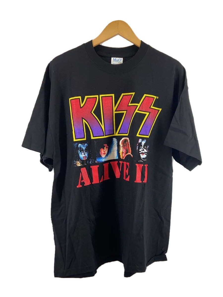 ALTRA T shirt altre marche M&O XL cotone stampa BLK Kiss Alive II C2001 00s usata