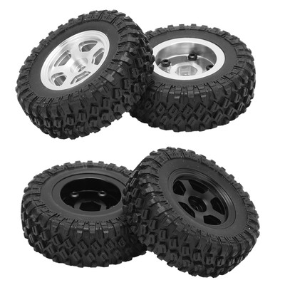 2pcs Micro Crawler Tires Metal Five Spoke Beadlock Vehicle Wheel For SCX24 90081