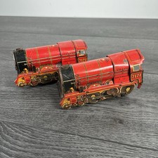 Tinplate Clockwork Train Royal Scot 7171 Wind Up Locomotive Vintage Bundle