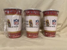 Captain Morgan Rum Co. Official NFL Aluminum Cups Lot of 3