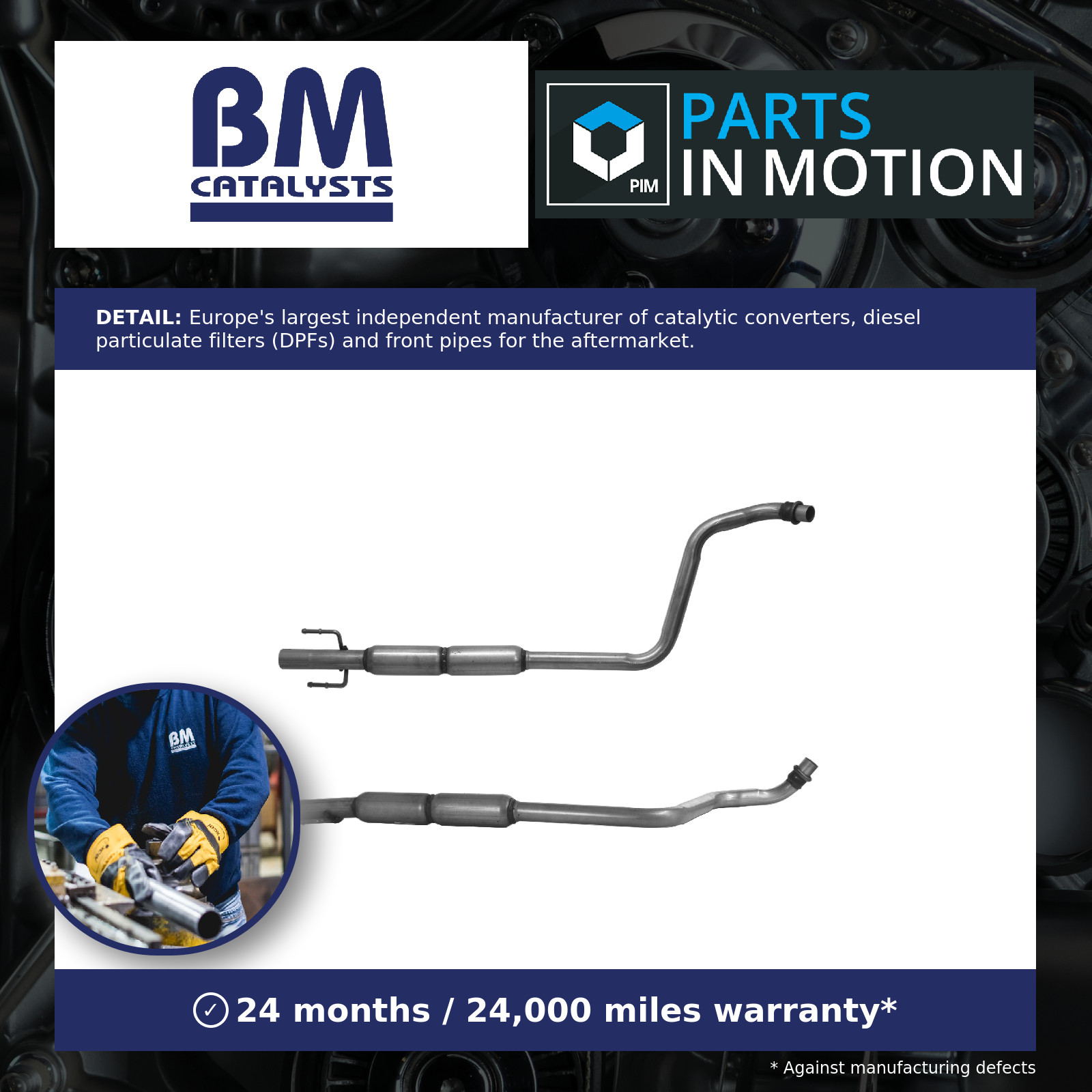 Exhaust Pipe + Fitting Kit fits TOYOTA YARIS VERSO NCP2 1.3 Centre 99 to 02 BM - Image 5