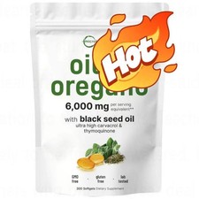 2 in 1 Oil of Oregano  Black Seed Softgels Count with Carvacrol,Immune Support