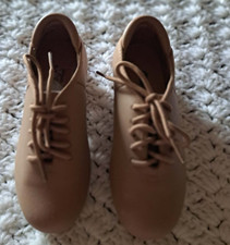Children's Theatricals Tan Lace Up Tap Shoes, Size 8.5 NW/O Tags