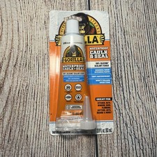 Gorilla Waterproof Caulk  Seal Silicone Sealant 2.8oz Squeeze Tube Pack of 1