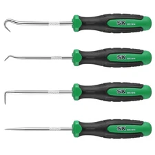 SK 4 Piece Hook and Pick Set, Straight Pick, Offset Pick, 90°Pick and Hook, I...