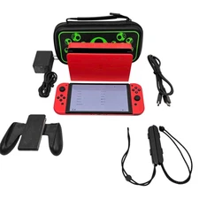 Nintendo HEG-001 Switch OLED 64GB Handheld/Home Gaming Console - Mario Red 
