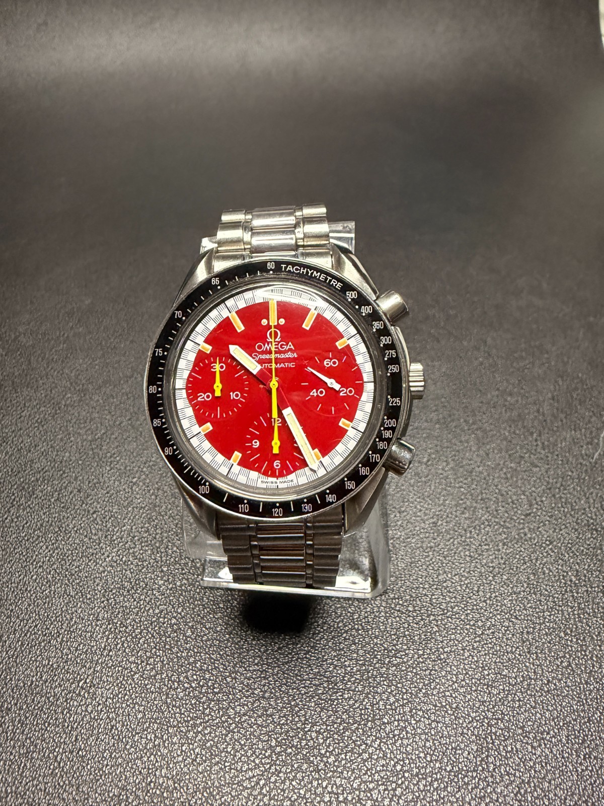 Omega Speedmaster Automatic Red Dial Schumacher R… - image 13