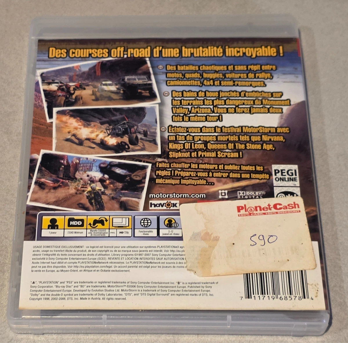 MotorStorm Juego Para Sony PlayStation 3 PS3 PAL