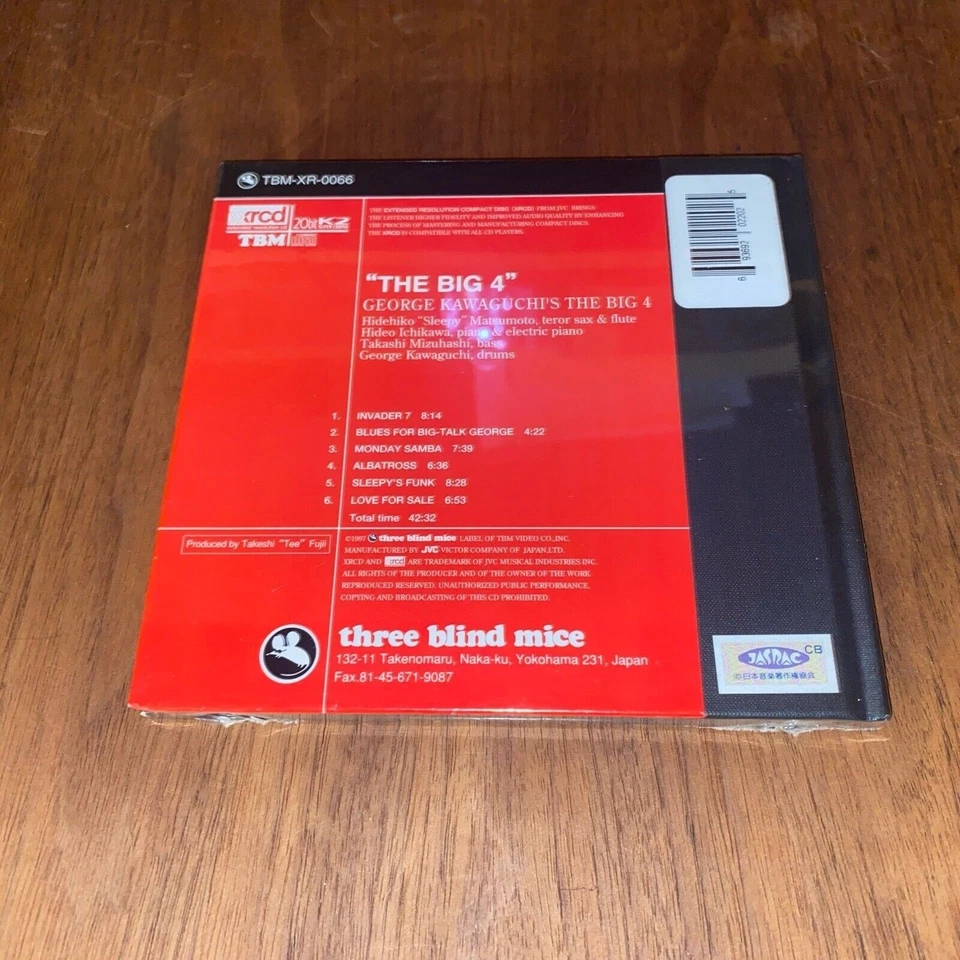 The Big 4 Three Blind Mice George Kawaguchi XRCD 2 CD 1997 TBM JVC Japan Jazz - Image 2 of 2