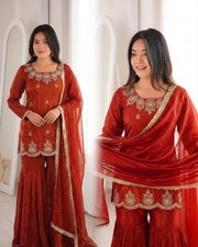 Pakistani Eid Dress Salwar Kameez Ready To Wear Indian Wedding Partywear Suit