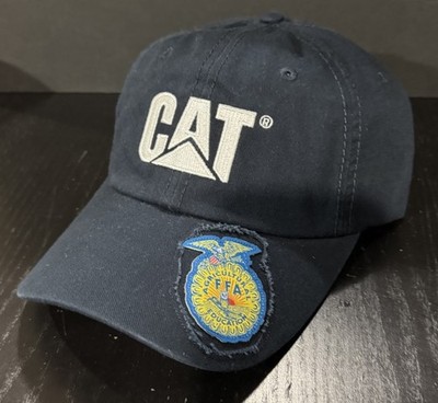 Caterpillar CAT Equipment FFA Blue Hat Cap Agriculture Adjustable Rare Sample