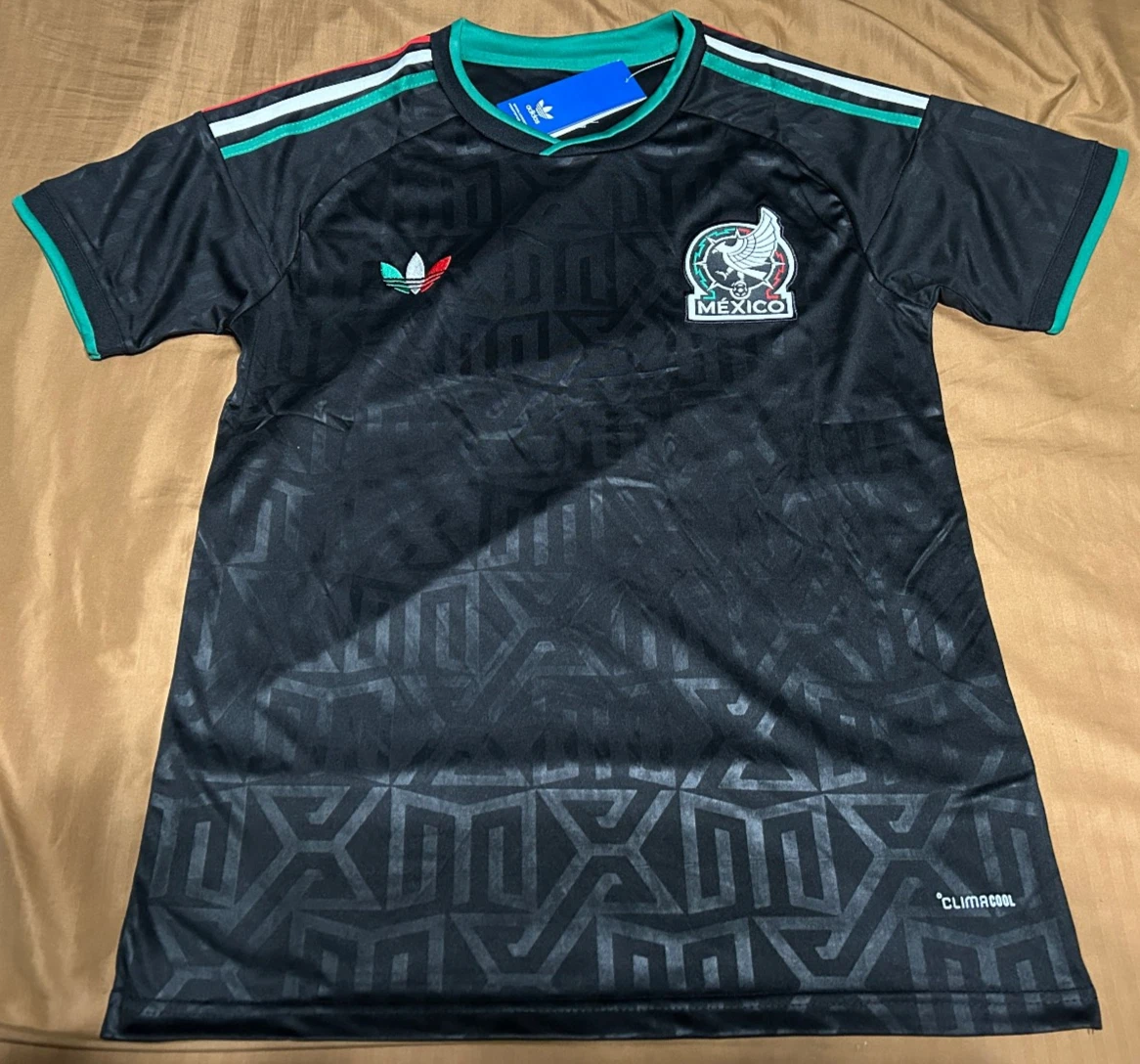 adidas Mexico Black National Team Soccer Fan Apparel & Souvenirs