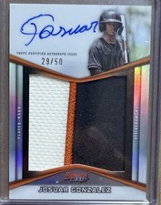 2025 Bowman Best Prospect Patch Auto Josuar Gonzales PPA-JG /50 Giants