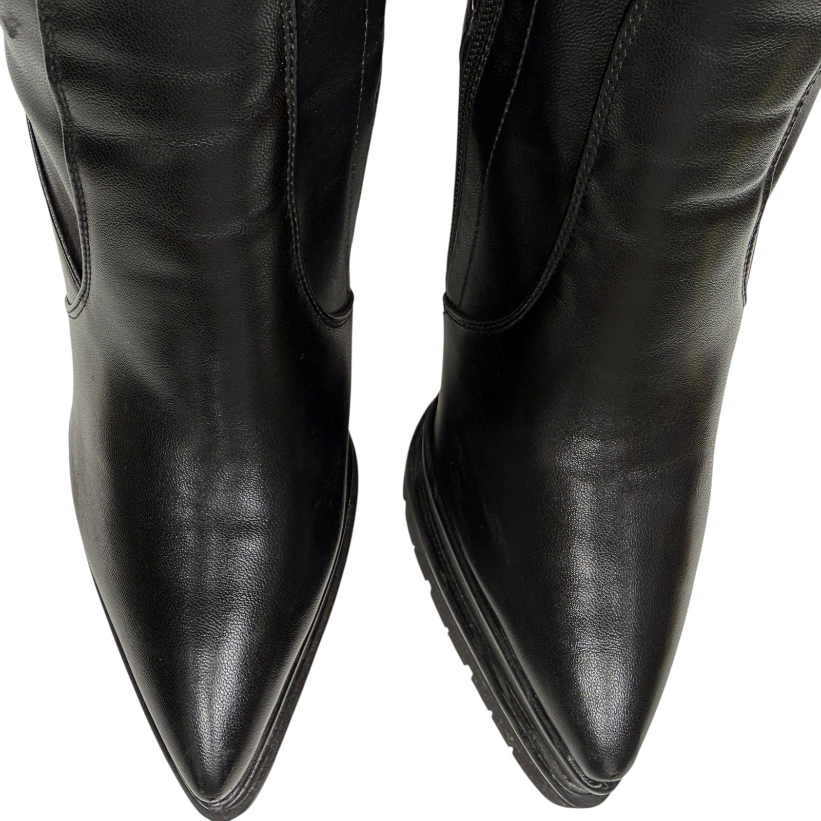 Onlymaker Black Pointed Toe Double Platform Knee … - image 4