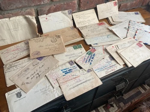 1910s - 1940s MILITARY LETTERS WW2 NJ family mail World War 2 writing New Jersey